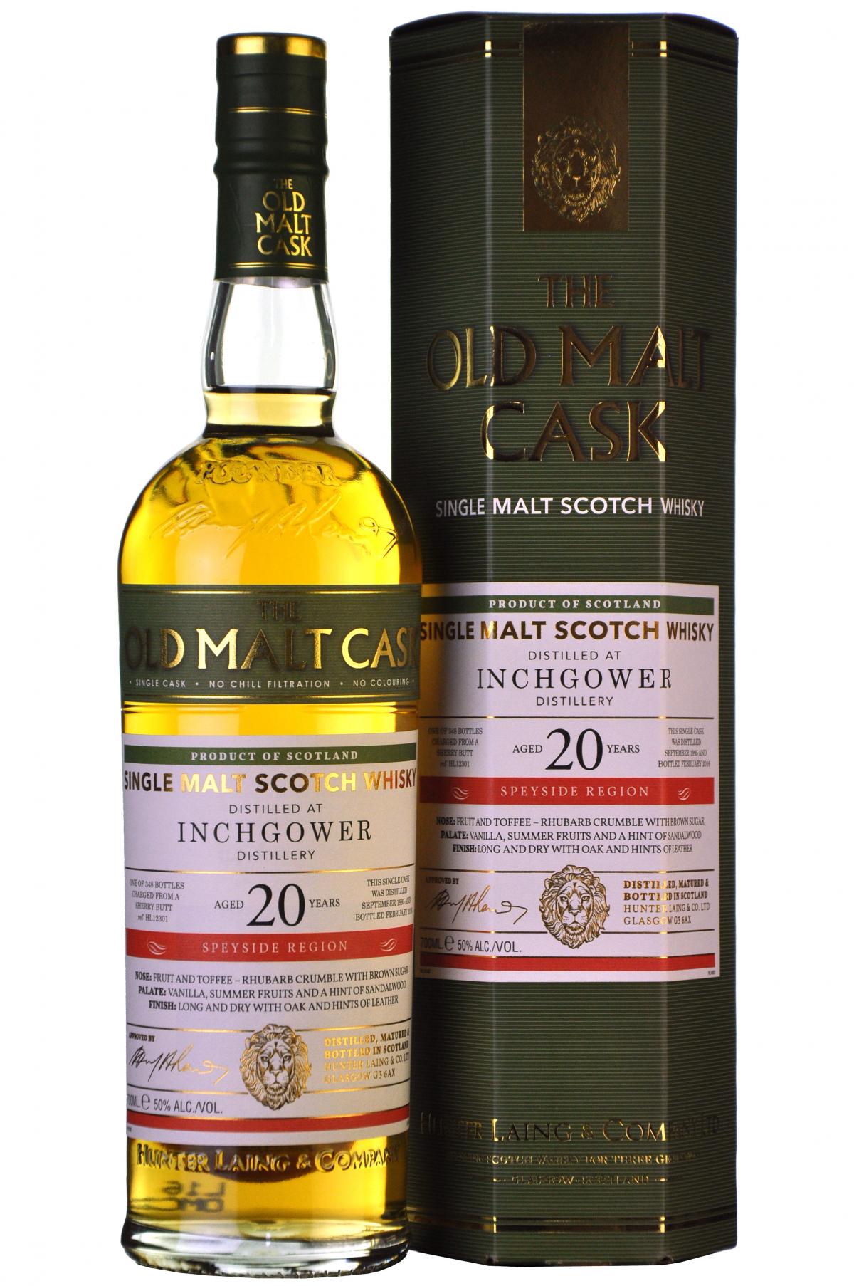 Inchgower 1995-2016 | 20 Year Old | Old Malt Cask 12301