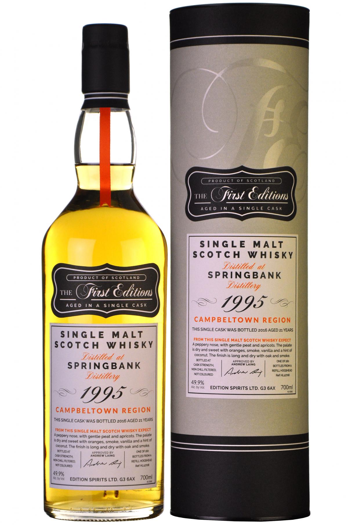 Springbank 1995-2016 | 21 Year Old | The First Editions