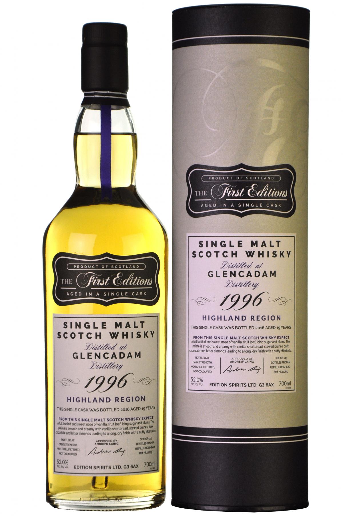 Glencadam 1996-2016 | 19 Year Old The First Editions