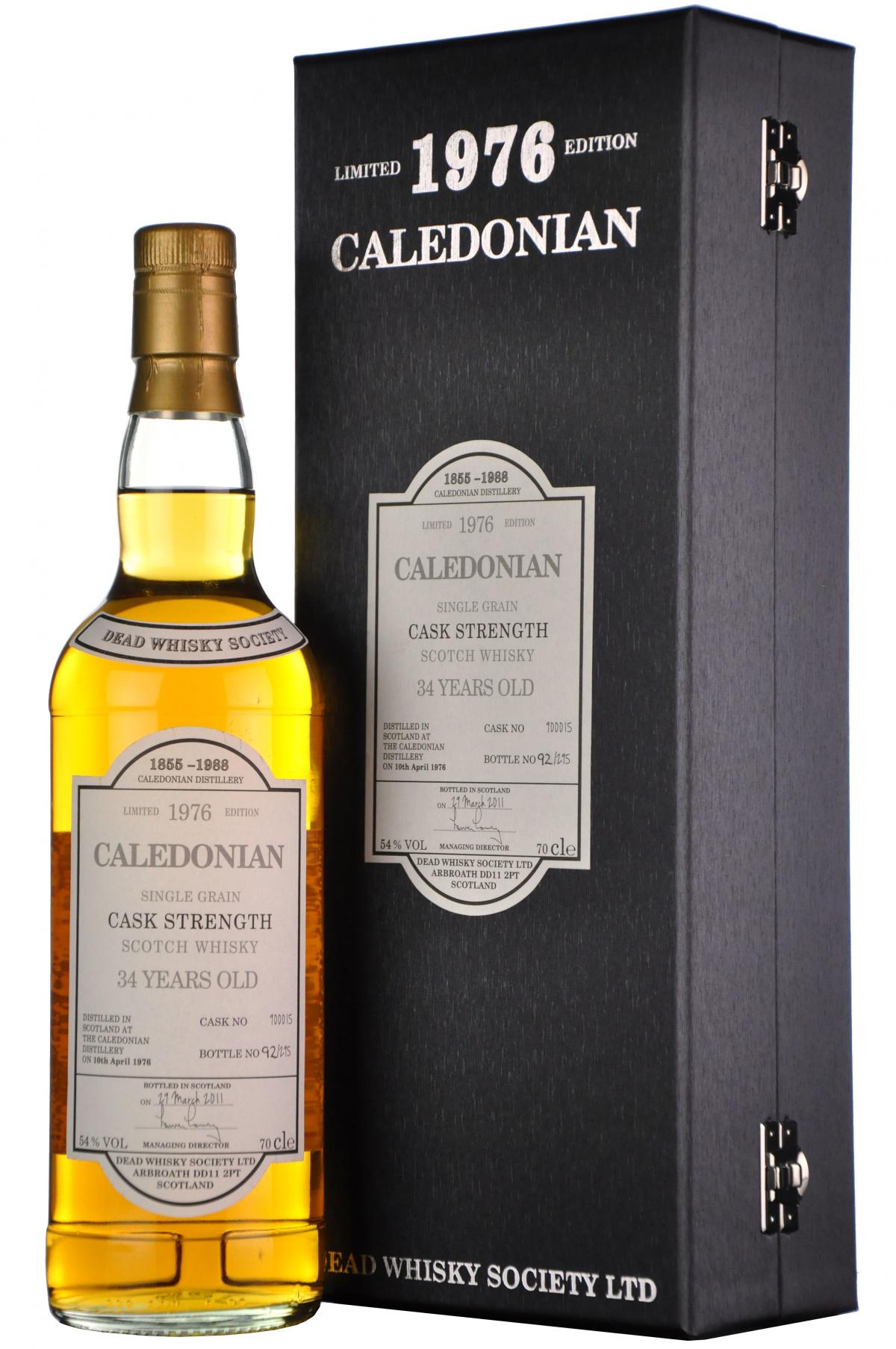 Caledonian 1976-2011 | 34 Year Old | Dead Whisky Society Single Cask 900015