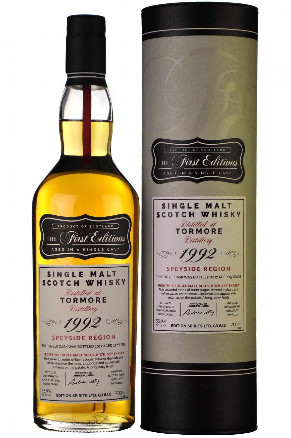 Tormore 1992-2017 | 25 Year Old The First Editions Cask HL13311