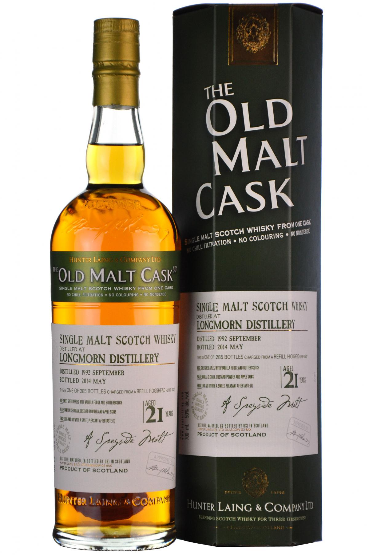 Longmorn 1992-2014 | 21 Year Old | Old Malt Cask 10427