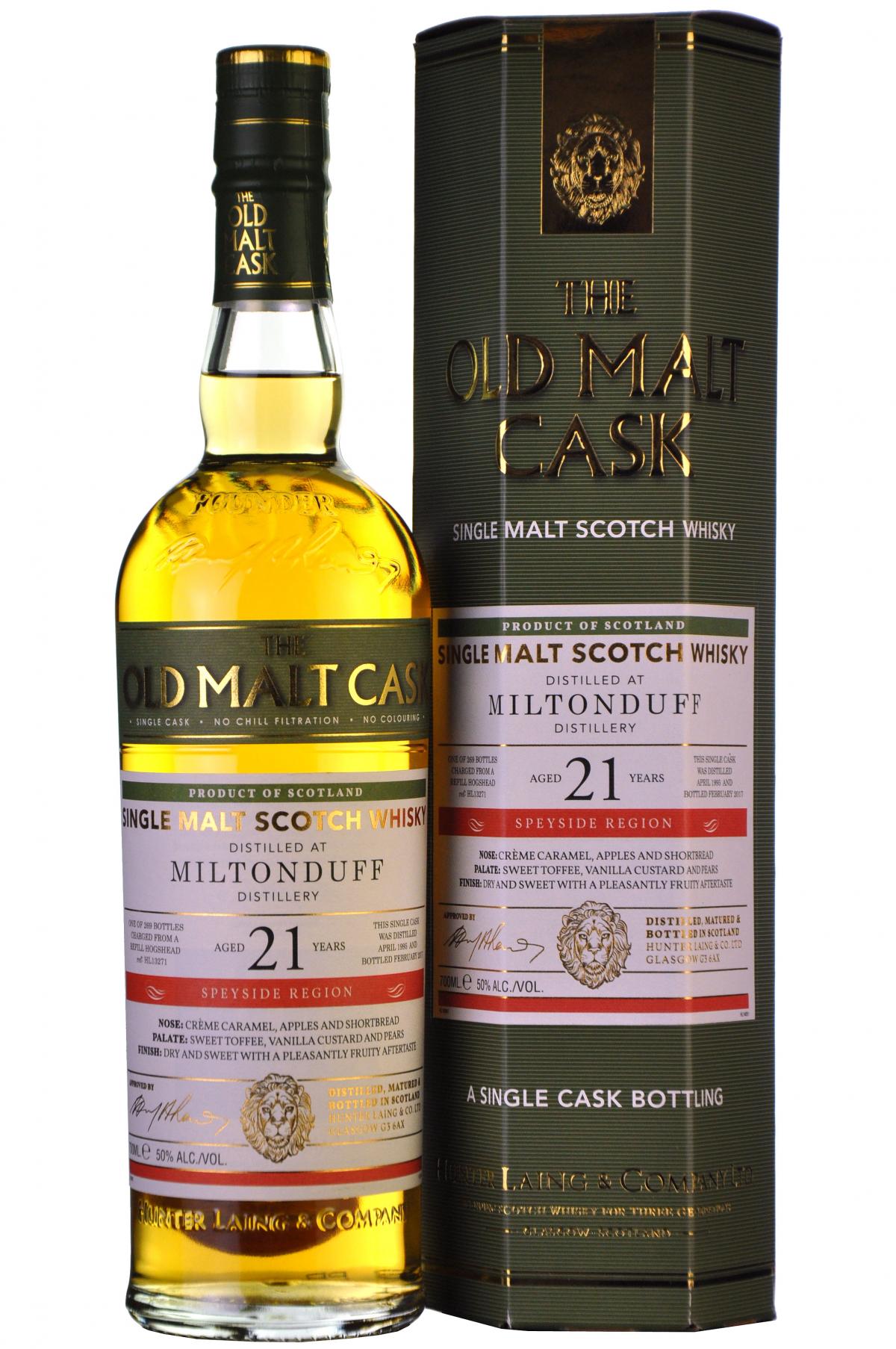 Miltonduff 1995-2017 | 21 Year Old | Old Malt Cask 13271