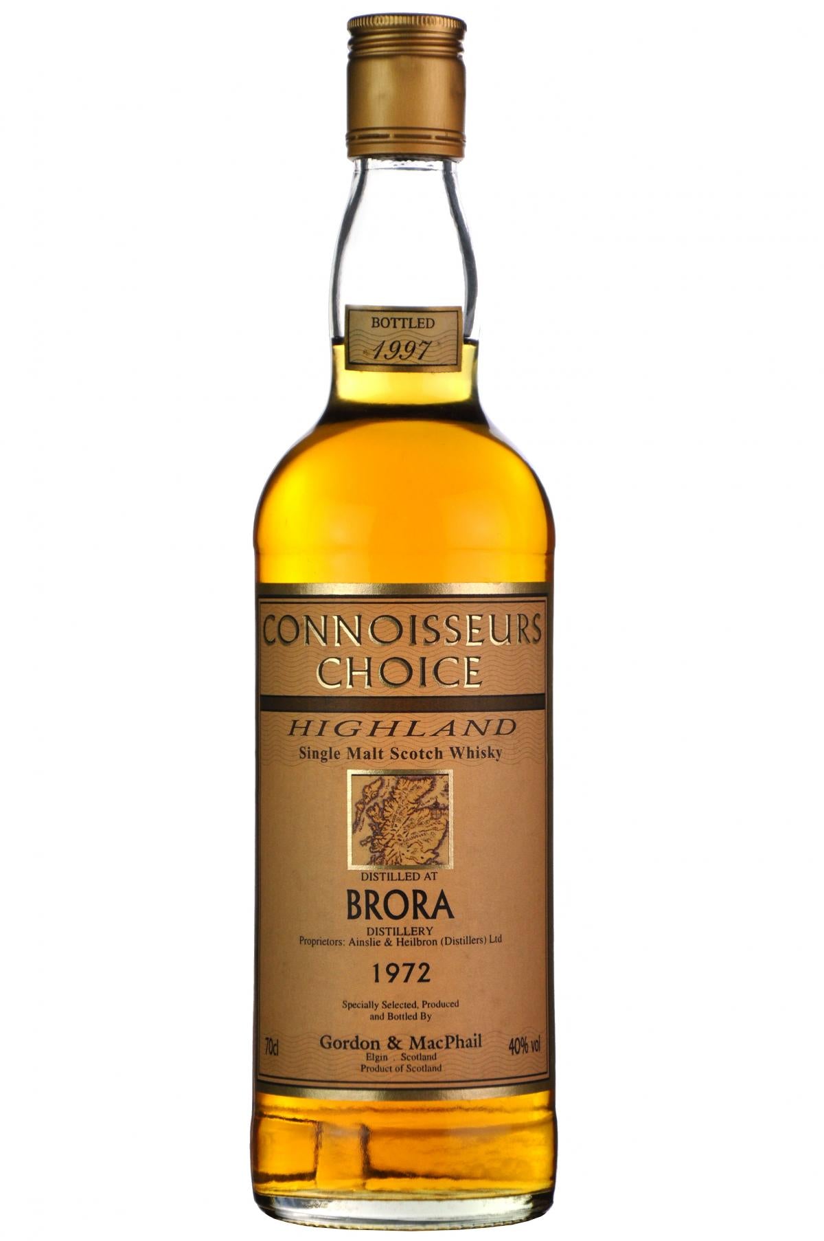 brora 1972, gordon & macphail connoisseurs choice whisky