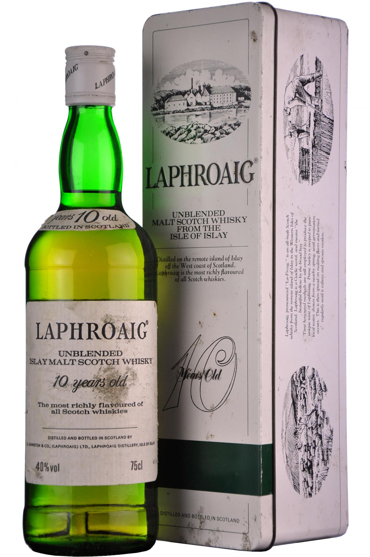 Laphroaig 10 Year Old Unblended 1980s