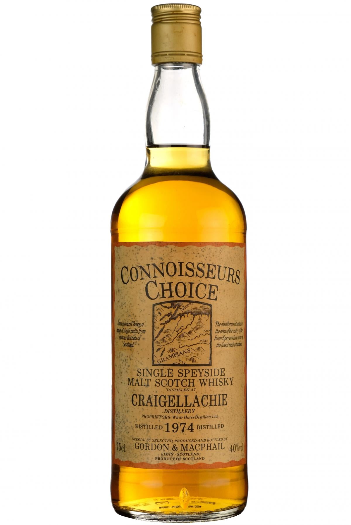 craigellachie 1974, connoisseurs choice, bottled by gordon and macphail,