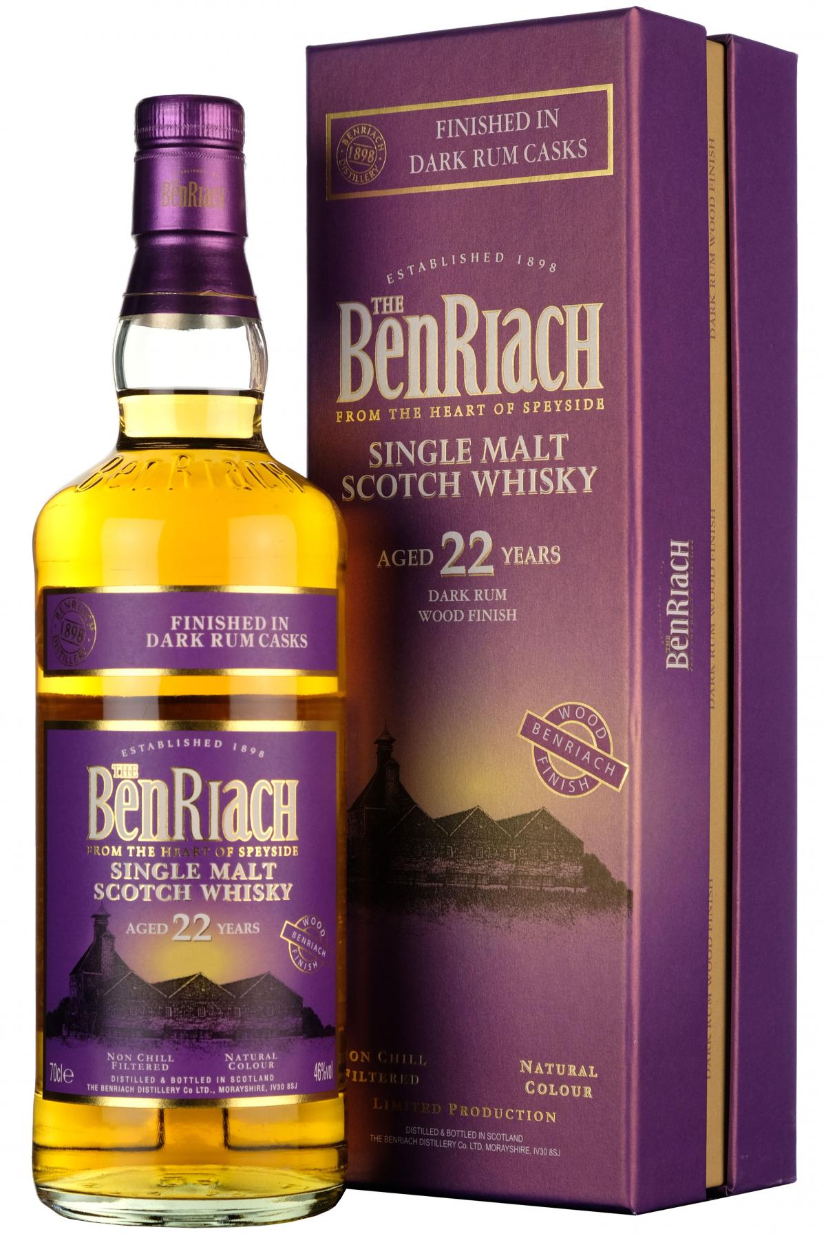 Benriach 22 Year Old Dark Rum Finish
