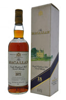 macallan, 1971, 18, year, old, uk, bottling, sherry, casks, bottled, 1989, 75cl, speyside, single, malt, scotch, whisky, whiskey