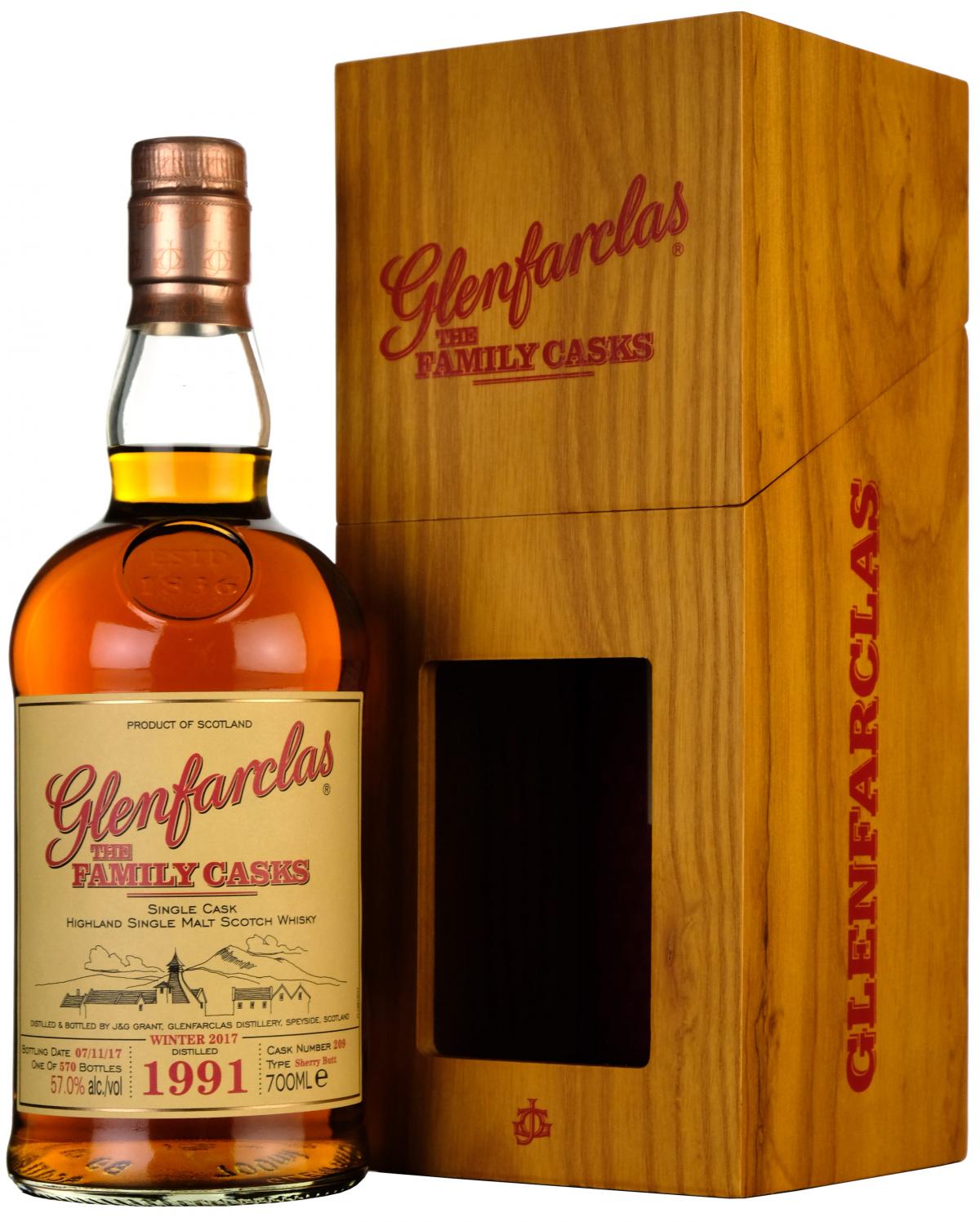 Glenfarclas 1991-2017 | The Family Cask 209