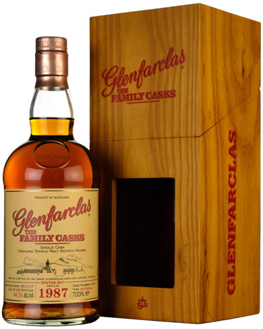 glenfarclas 1987, the family cask 1494, speyside single malt scotch whisky
