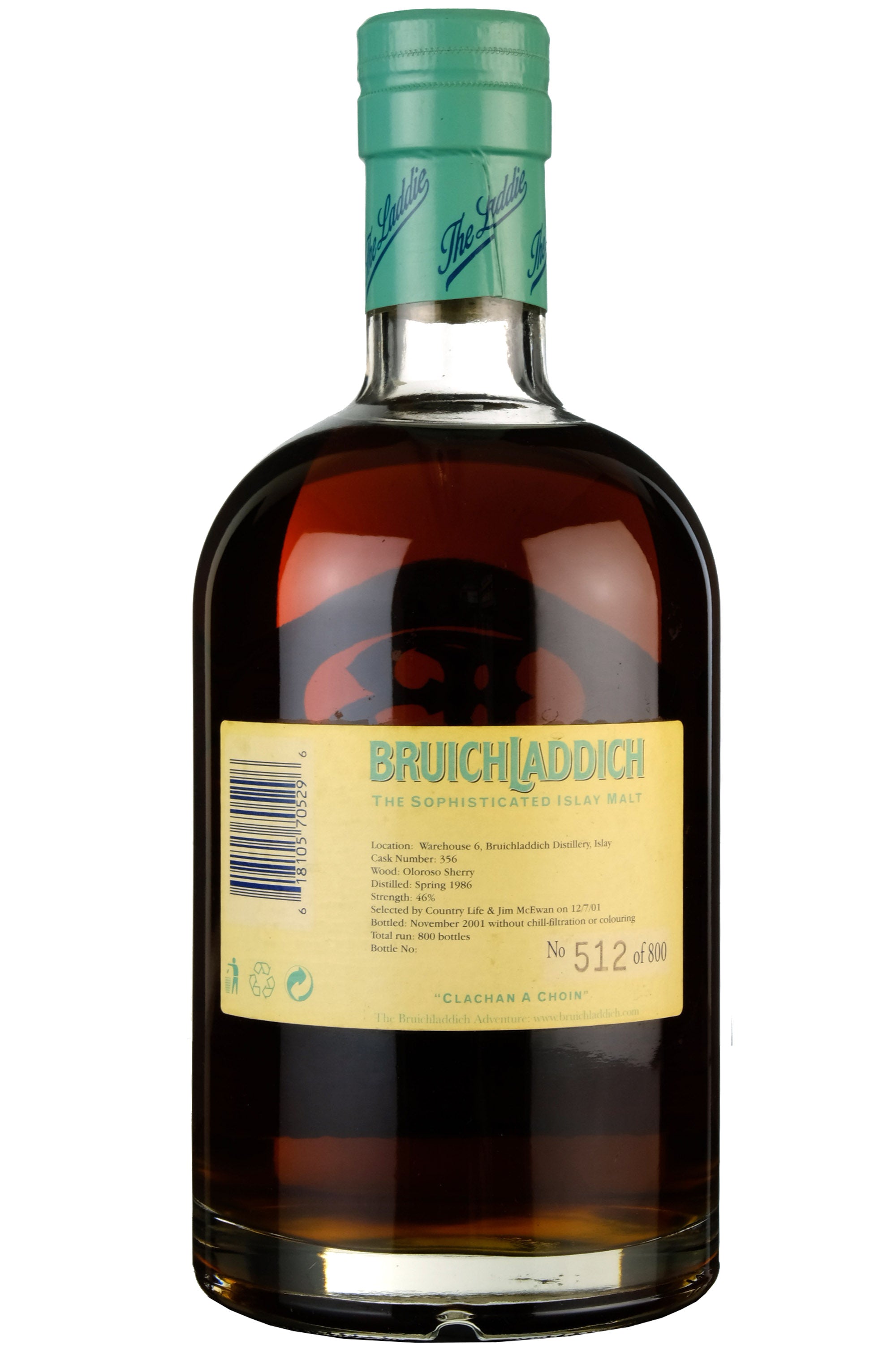 Bruichladdich 1986-2001 | Oloroso Sherry | Single Cask 356