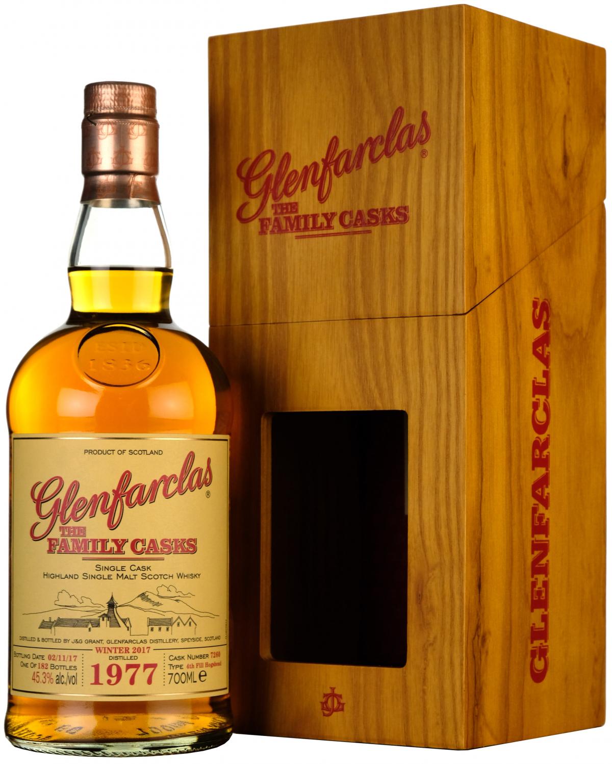 Glenfarclas 1977 The Family Cask 7260 - Whisky Online Shop 