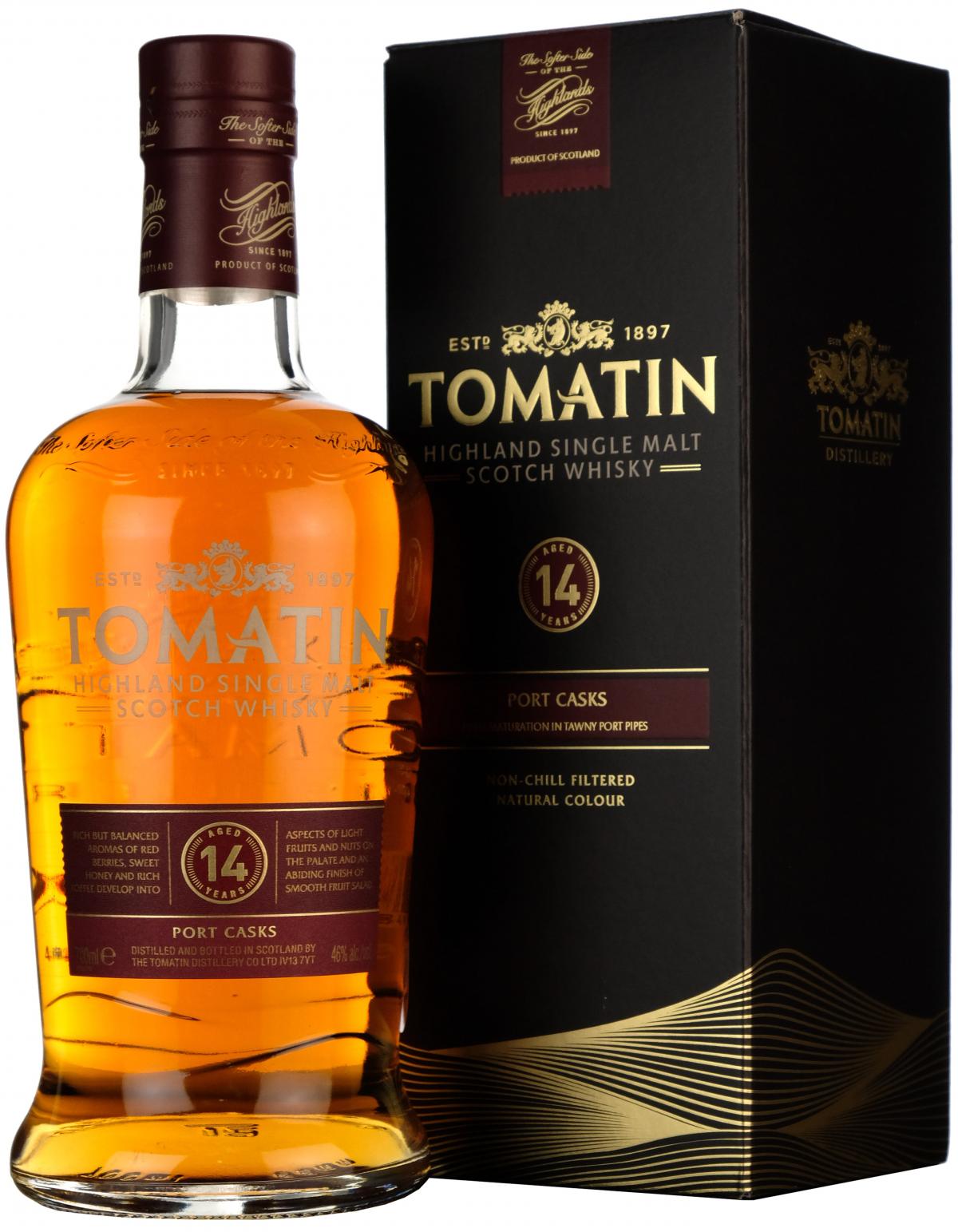 tomatin 14 year old, highland single malt scotch whisky
