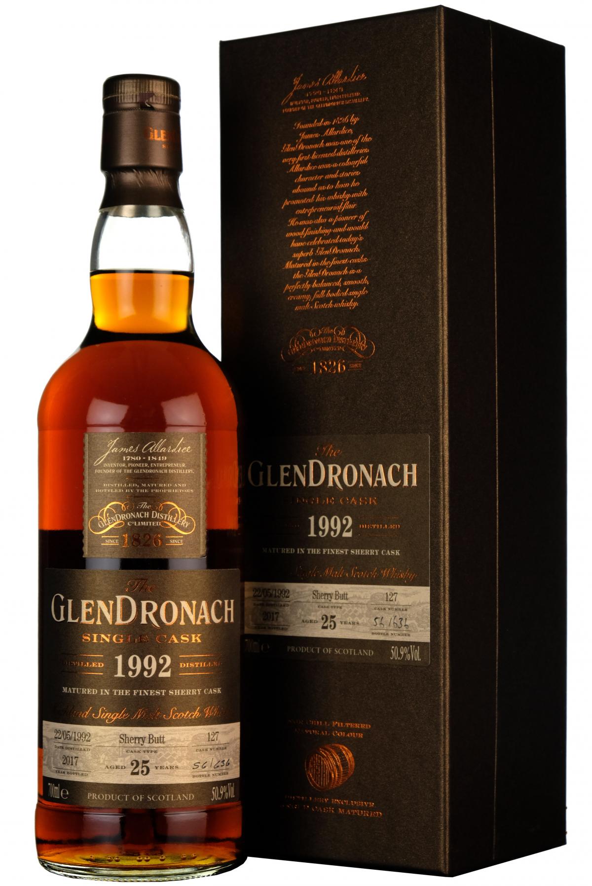 Glendronach 1992-2017 | 25 Year Old | Single Cask 127 | Batch 16