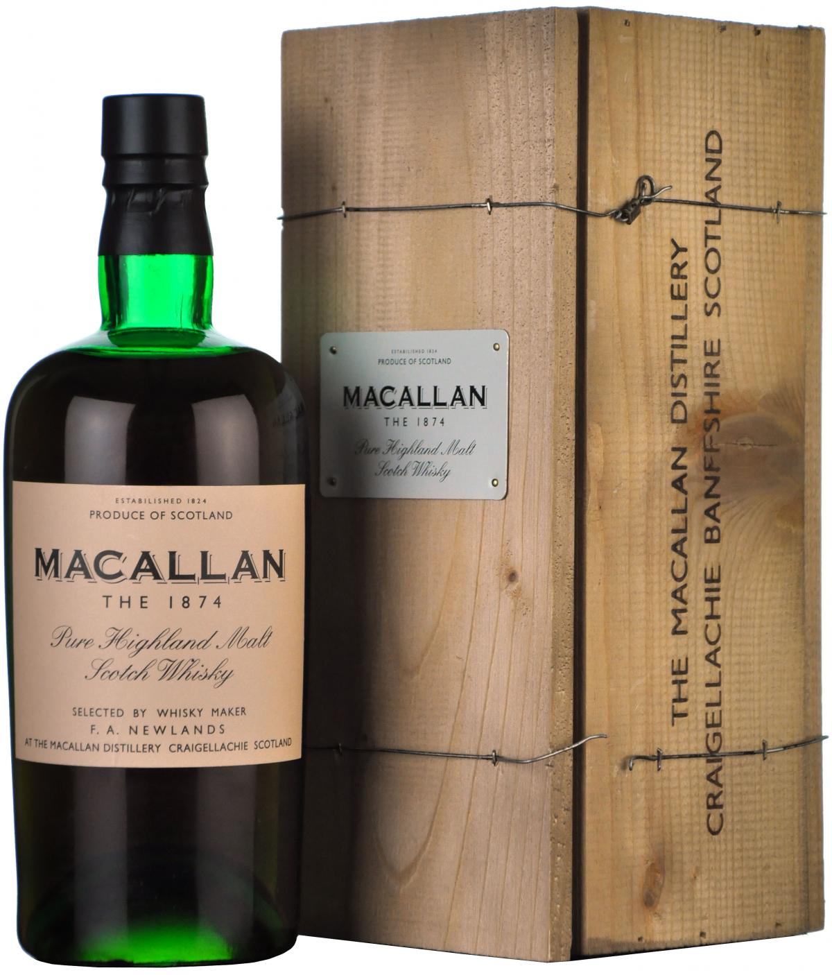 macallan 1874 replica first release, speyside single malt scotch whisky