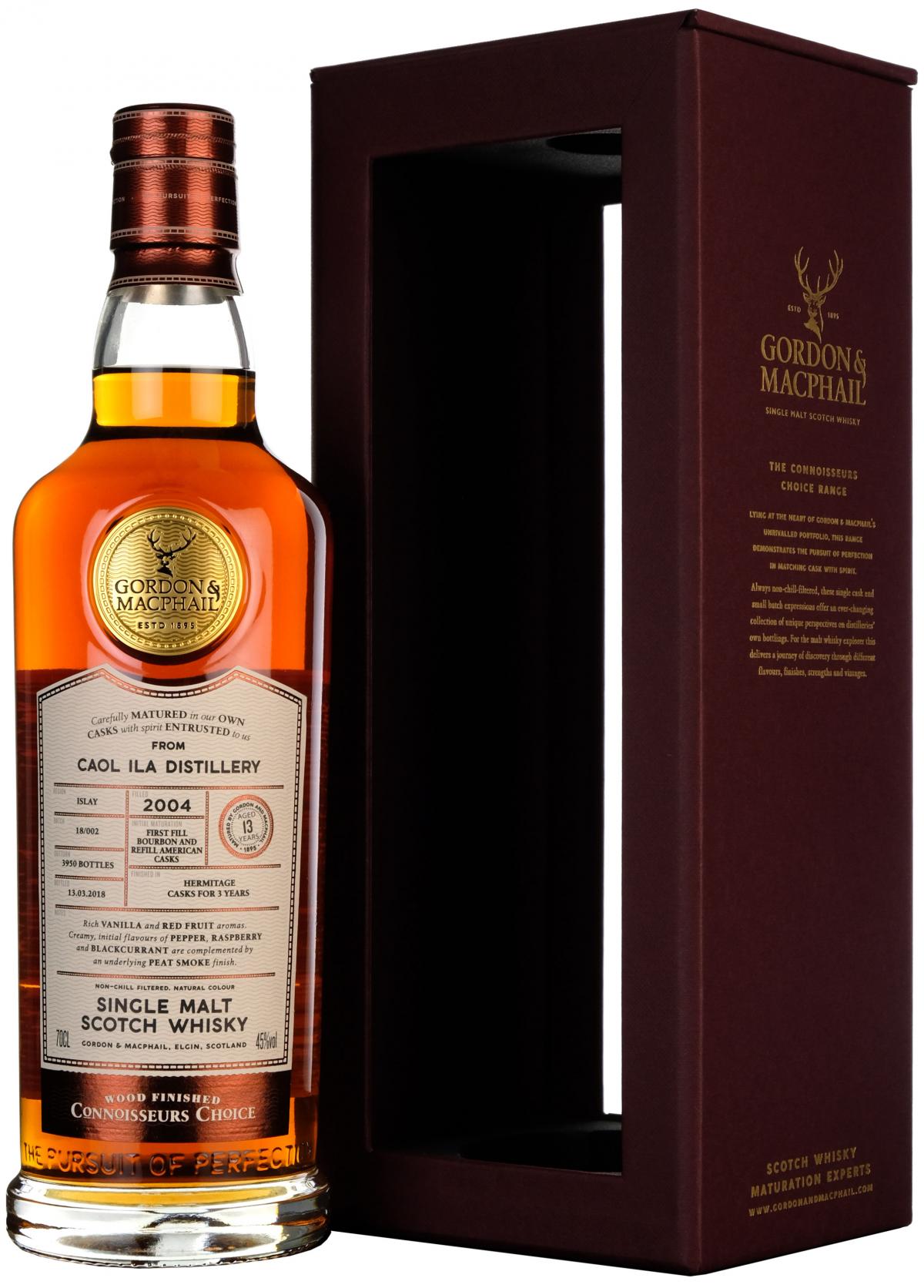 Caol Ila 2004, Connoisseurs Choice, Gordon And MacPhail Whisky,