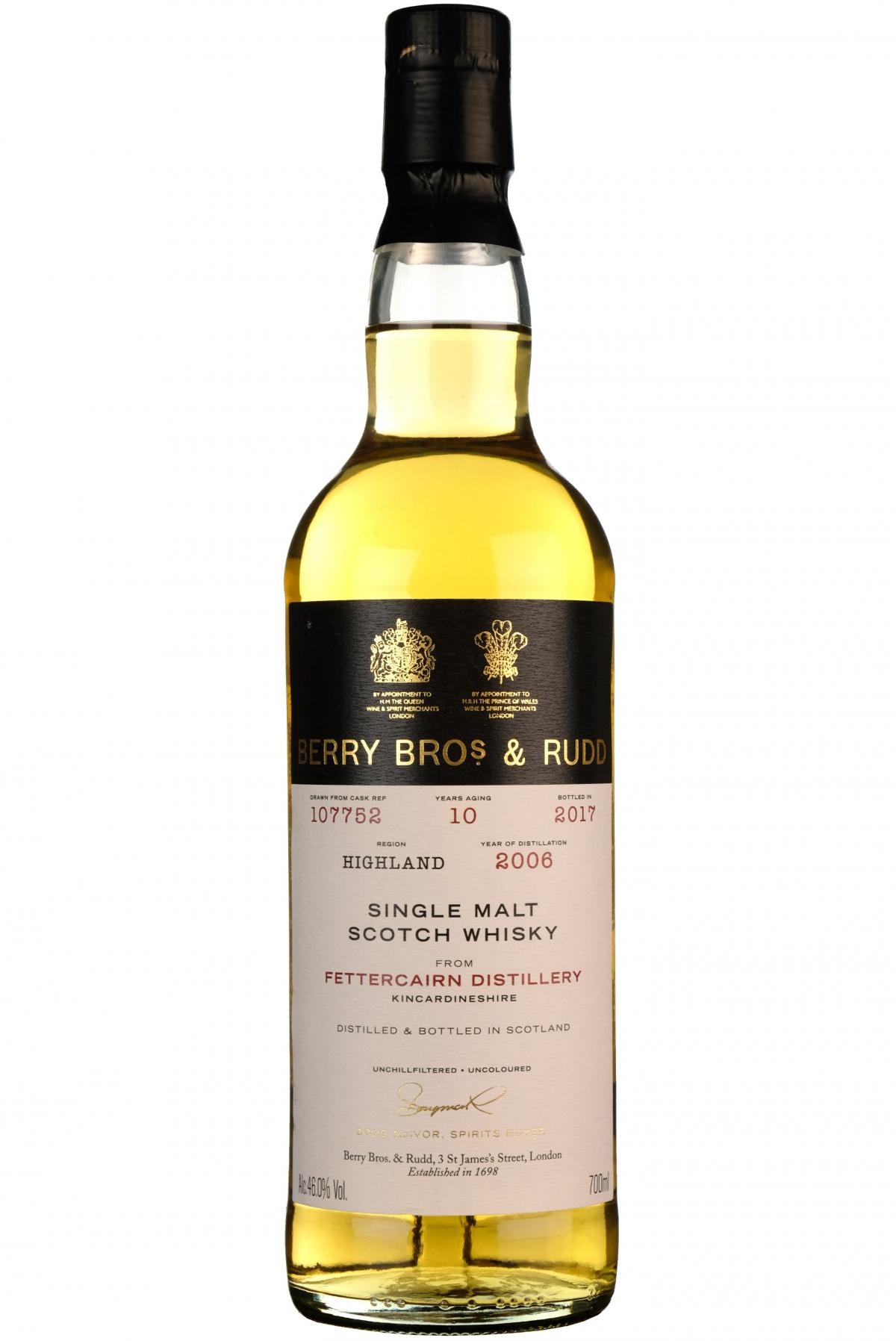 Fettercairn 2006-2017 | 10 Year Old | Berry Bros Single Cask107752