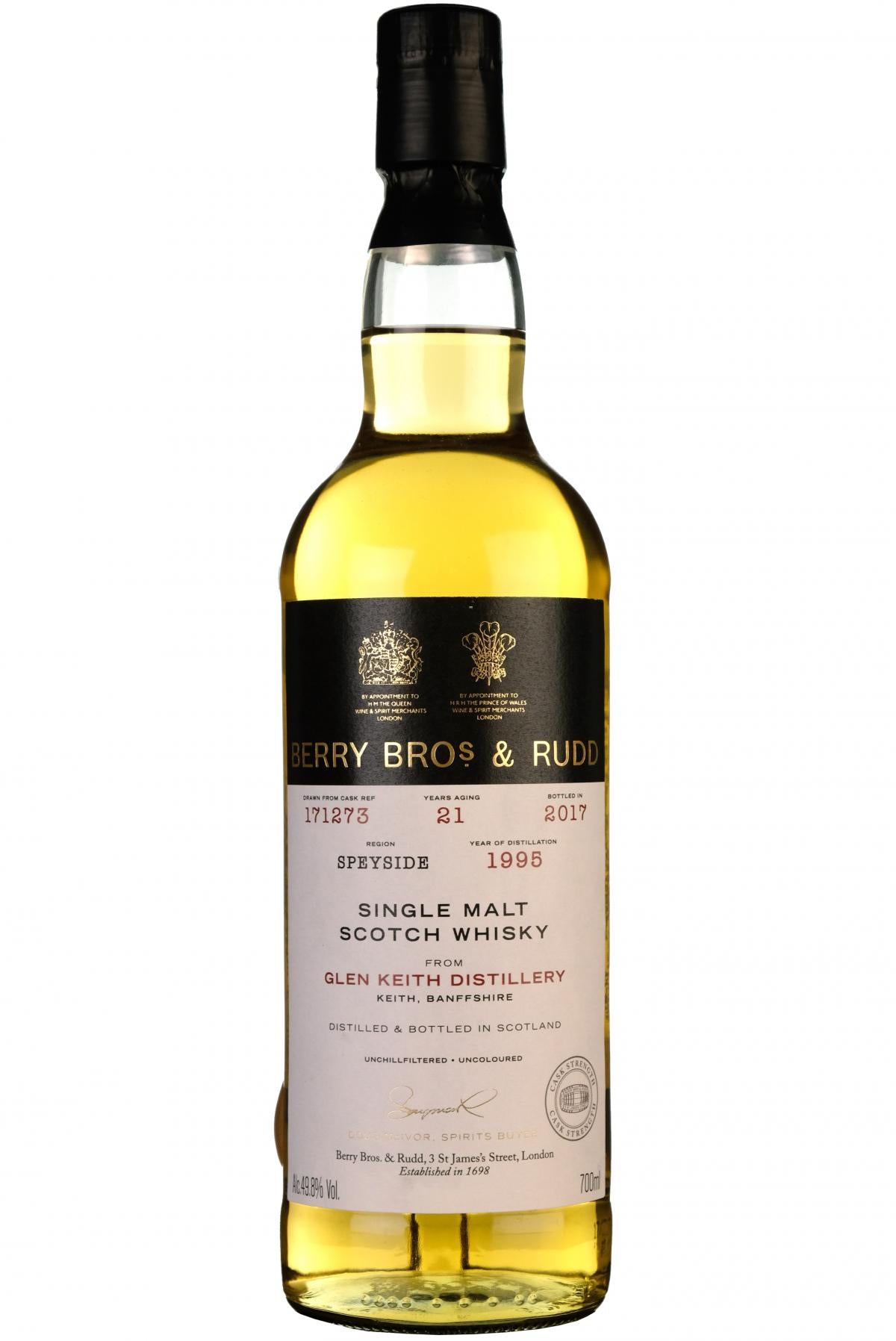 Glen Keith 1995-2017 | 21 Year Old | Berry Bros Single Cask 171273