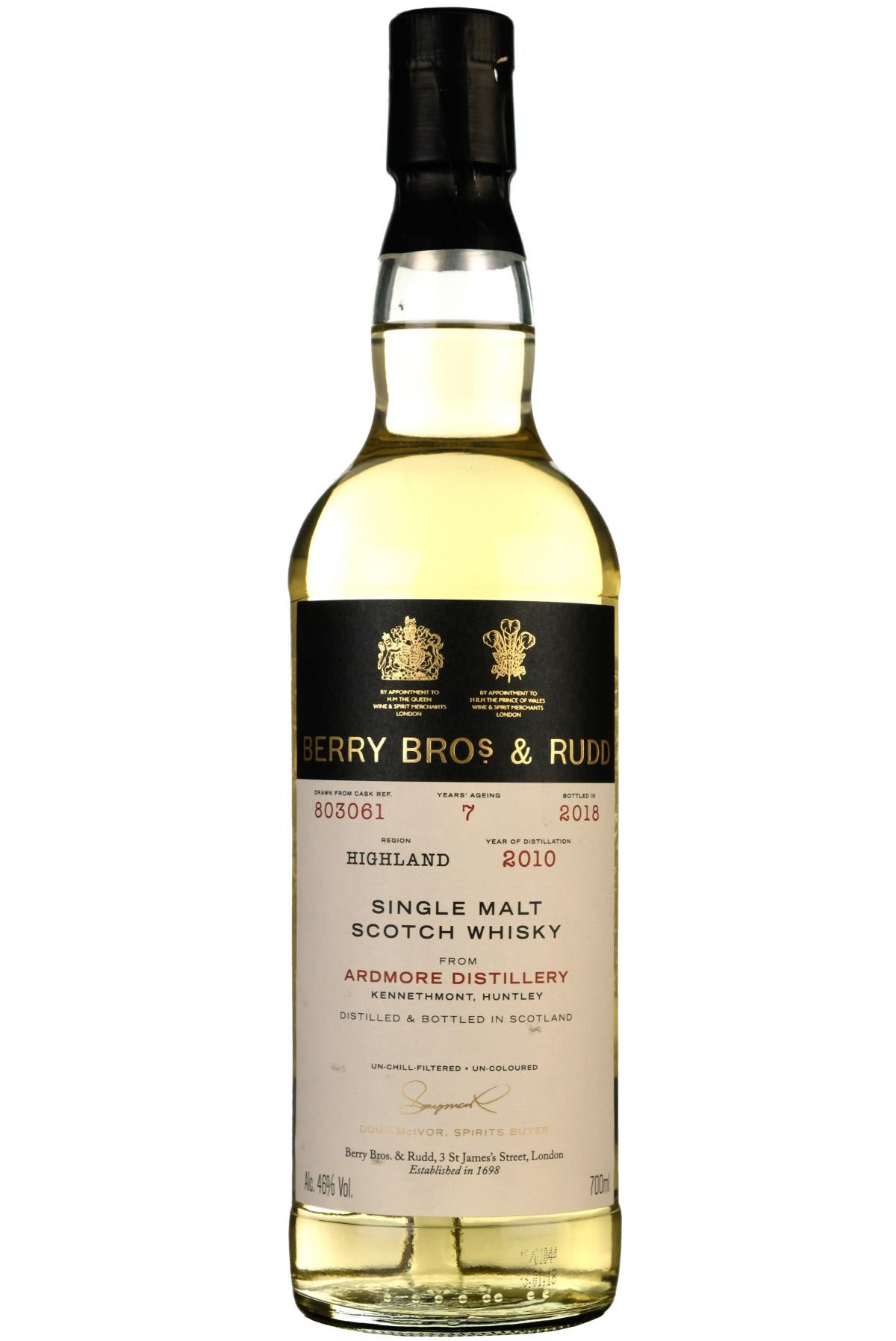 Ardmore 2010-2018 | 7 Year Old | Berry Bros Single Cask 803061