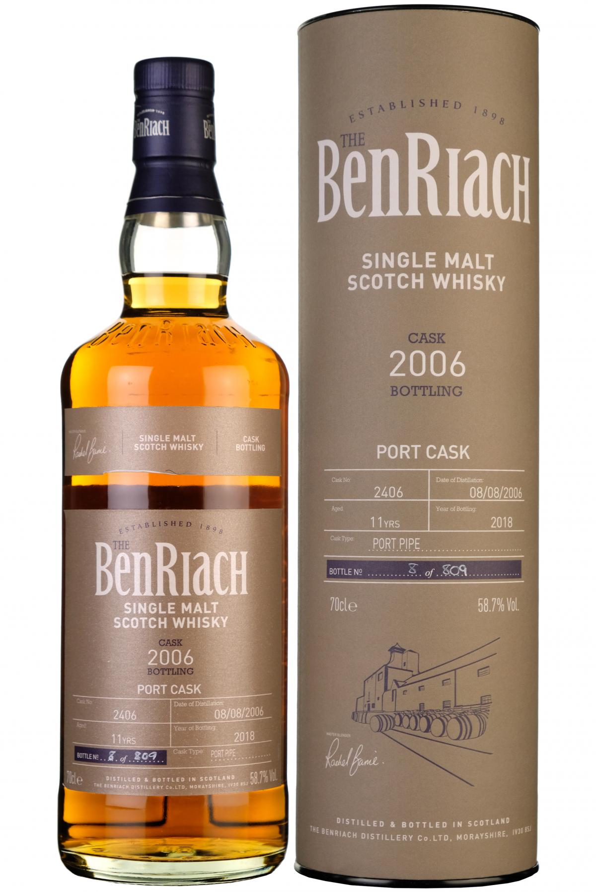 Benriach 2006-2018 | 11 Year Old | Single Cask 2406 | Batch 15