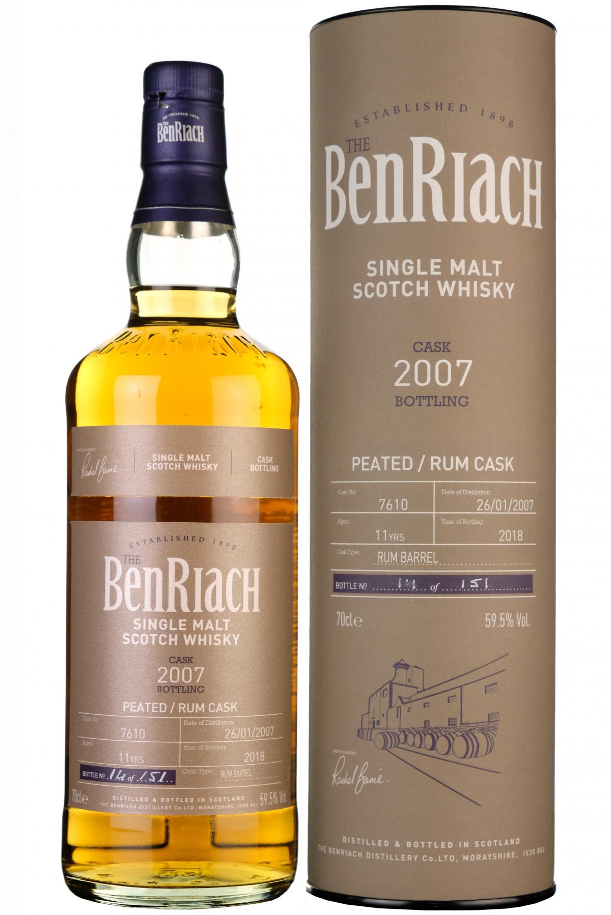 Benriach 2007-2018 | 11 Year Old | Single Cask 7610 | Batch 15