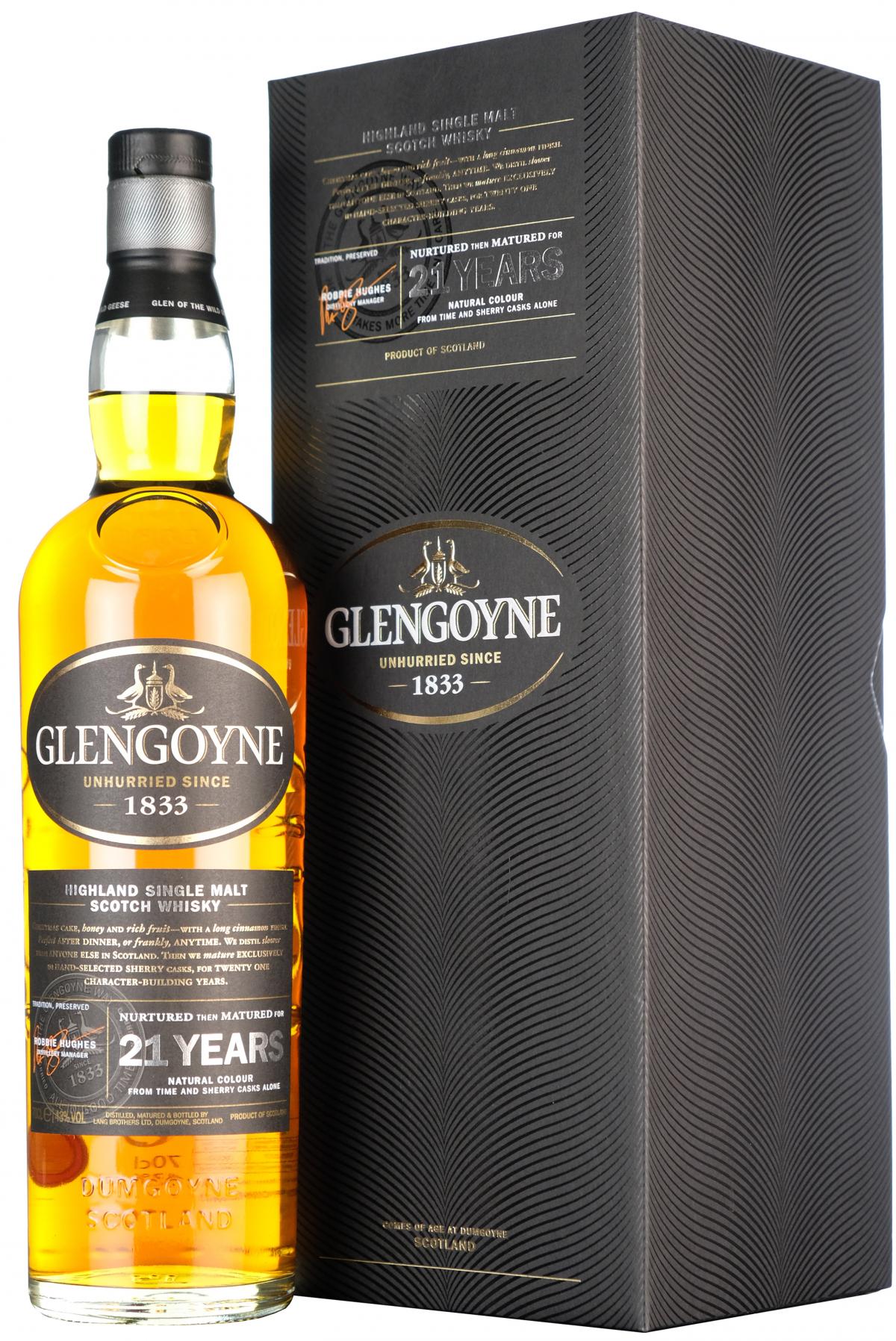 glengoyne 21 year old highland single malt scotch whisky whiskey