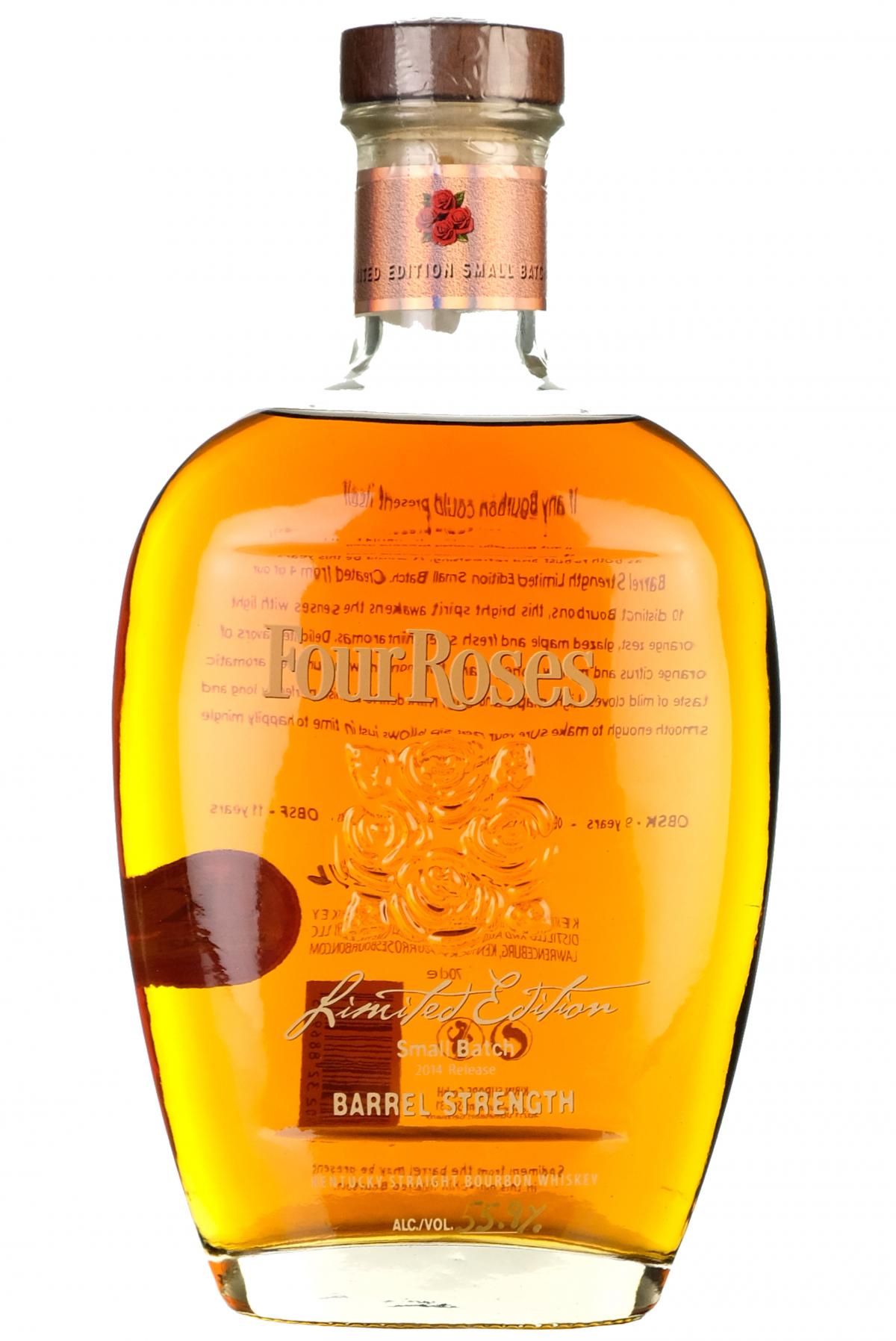 four roses 2014 small batch release barrel strength limited edition kentucky straight bourbon america american whiskey