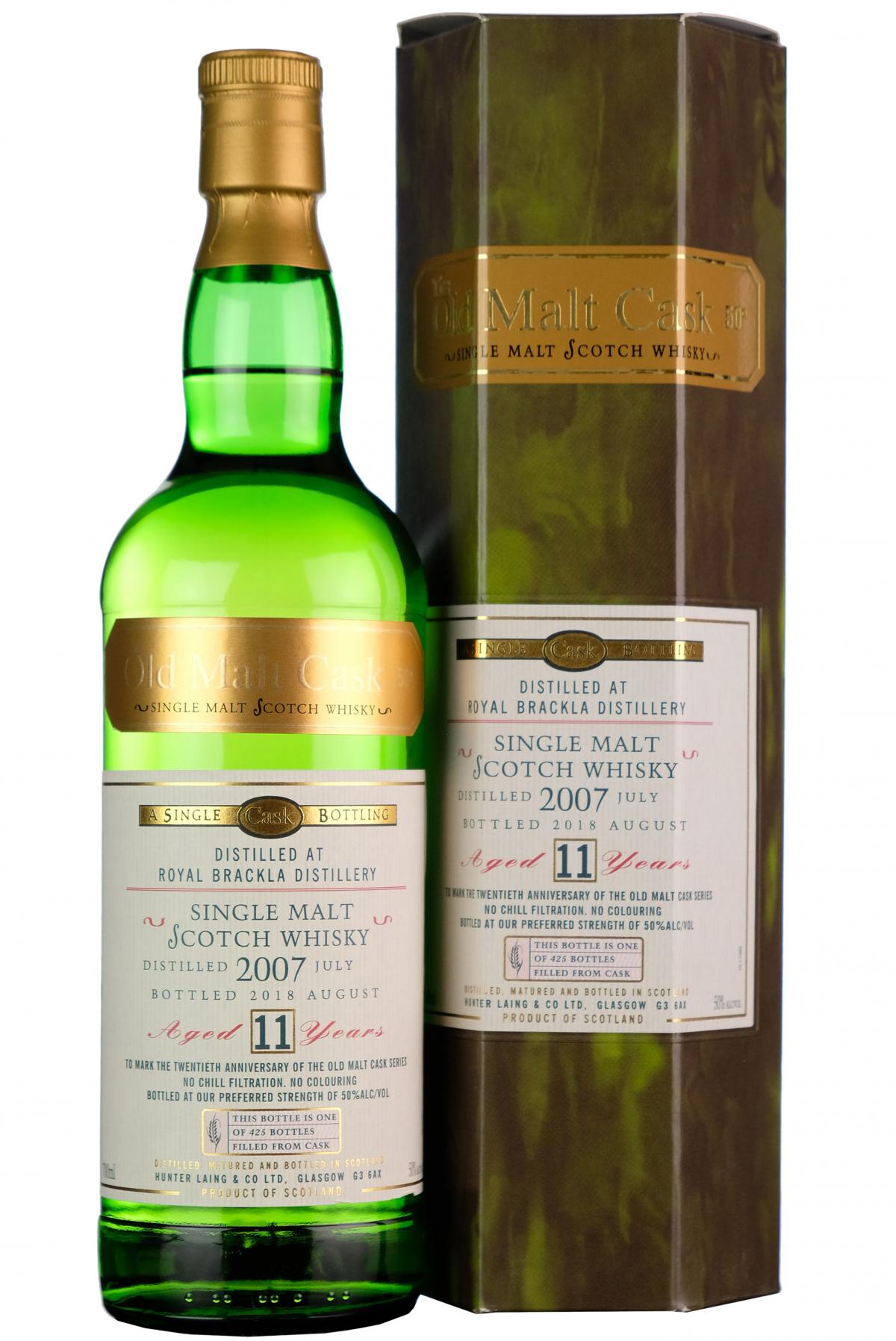 Royal Brackla 2007-2018 | 11 Year Old | Old Malt Cask 20th Anniversary