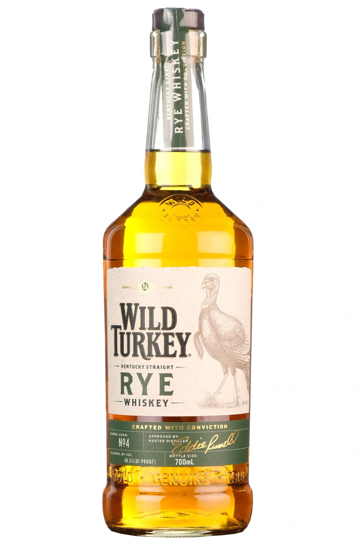 wild turkey kentucky straight rye whiskey 81 proof