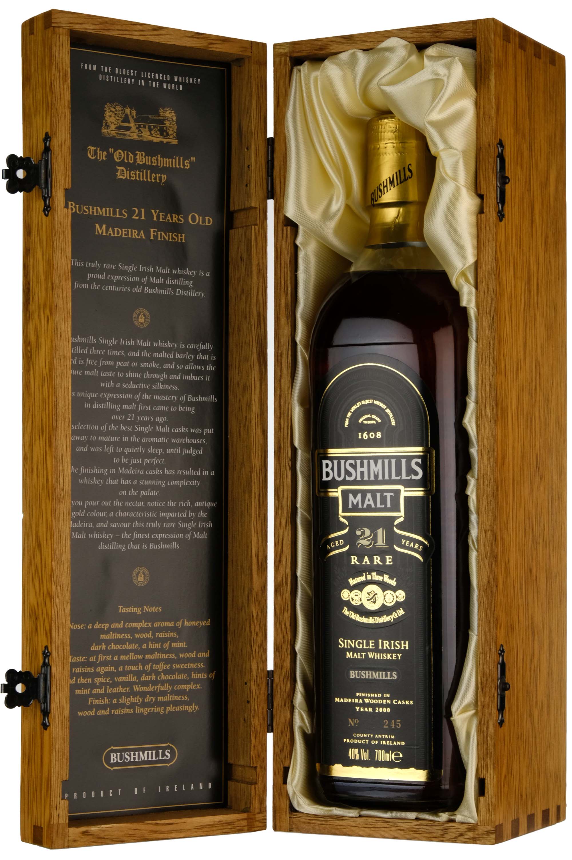 Bushmills Malt 21 Year Old Madeira Finish | Bottled 2000