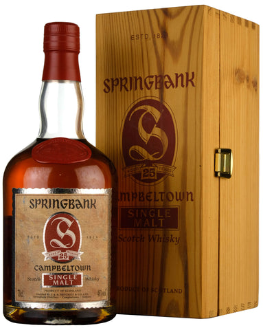 Springbank 25 Year Old Early 1990s