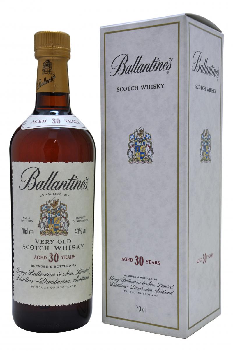 ballantine's 30 year old blended scotch whisky whiskey