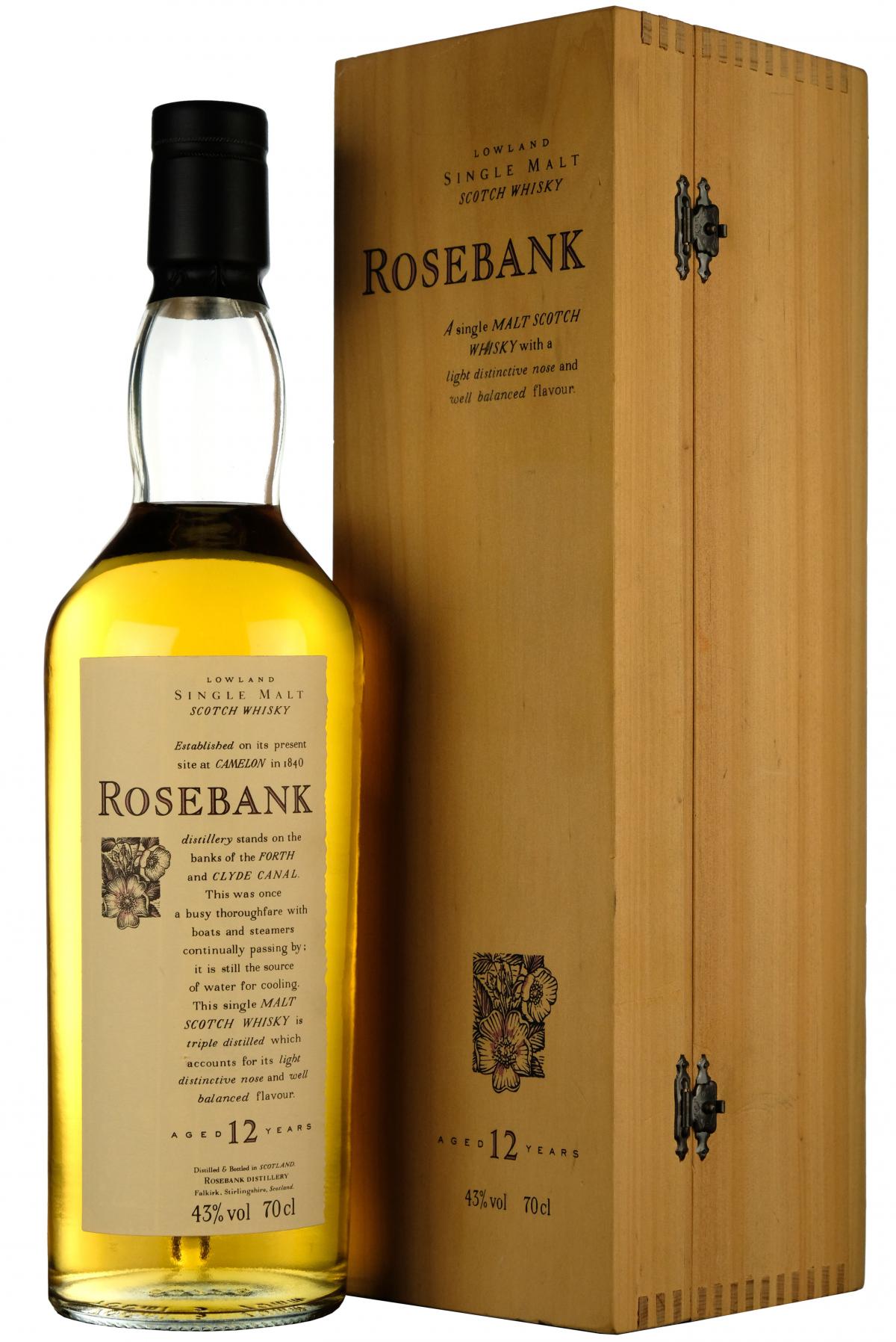 Rosebank 12 Year Old Flora & Fauna Wooden Box