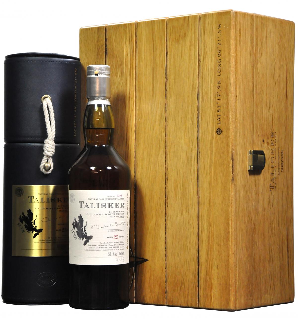 talisker sea chest 25 year old limited edition single malt scotch whisky