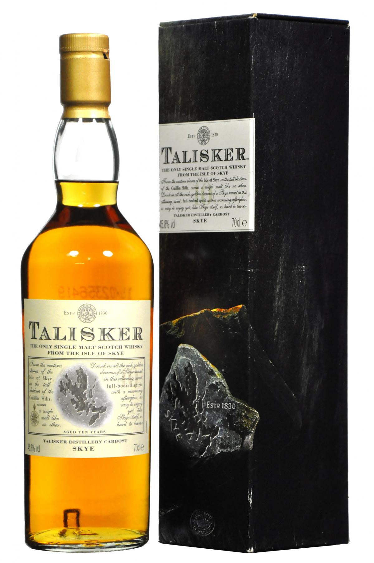 talisker 10 year old, island single malt scotch whisky