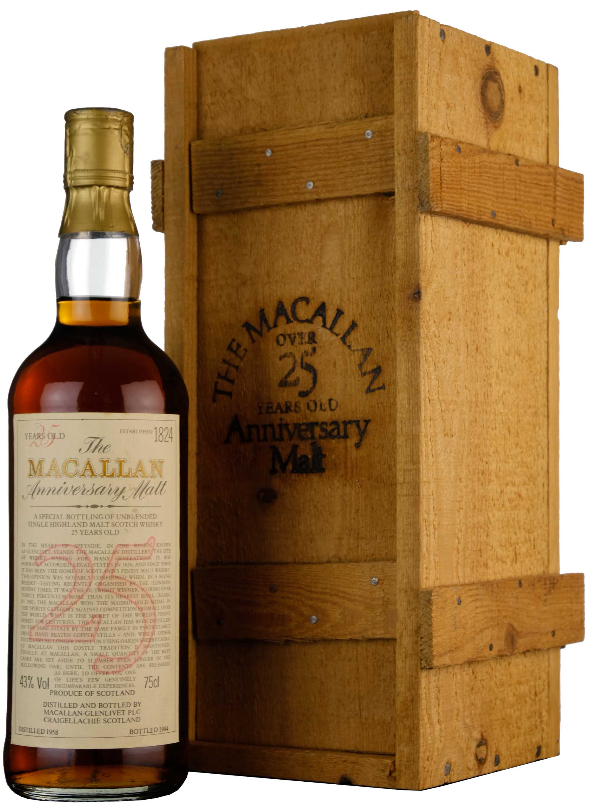 Macallan 1958-1984 | 25 Year Old Anniversary Malt