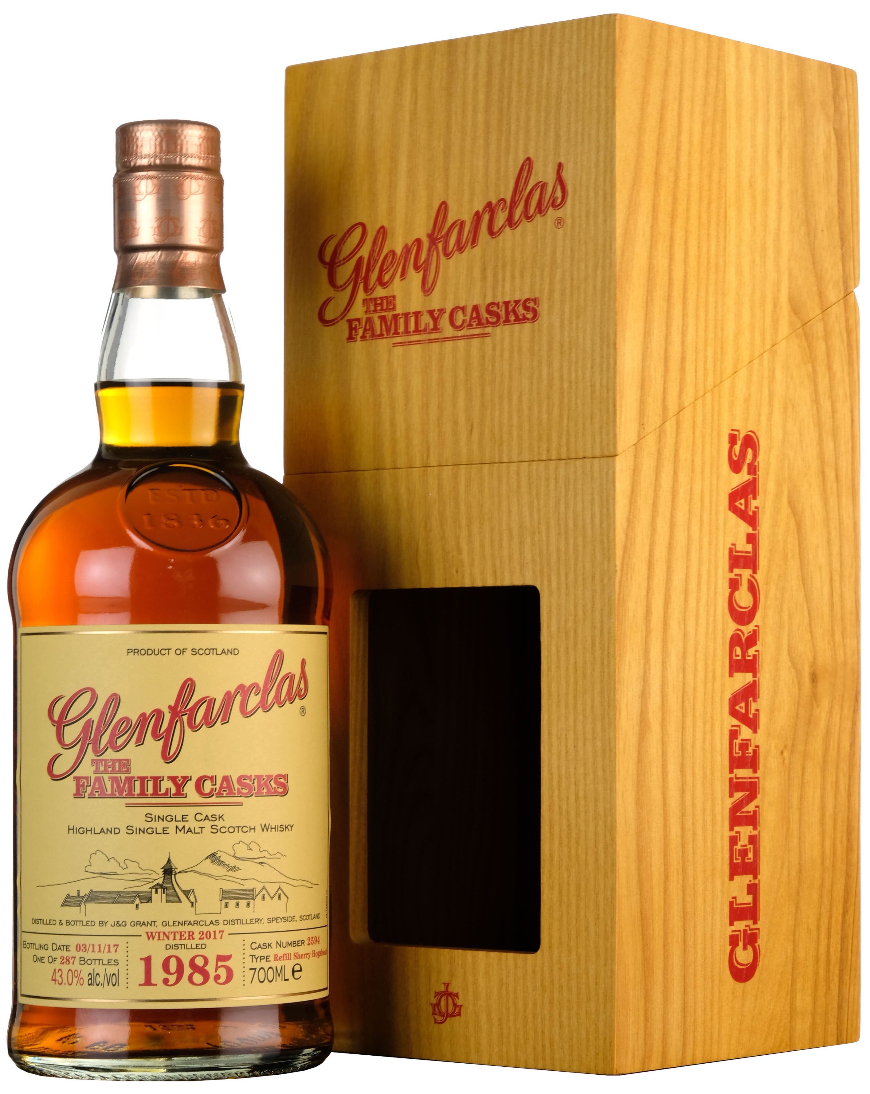 Glenfarclas 1985-2017 | 32 Year Old The Family Cask 2594