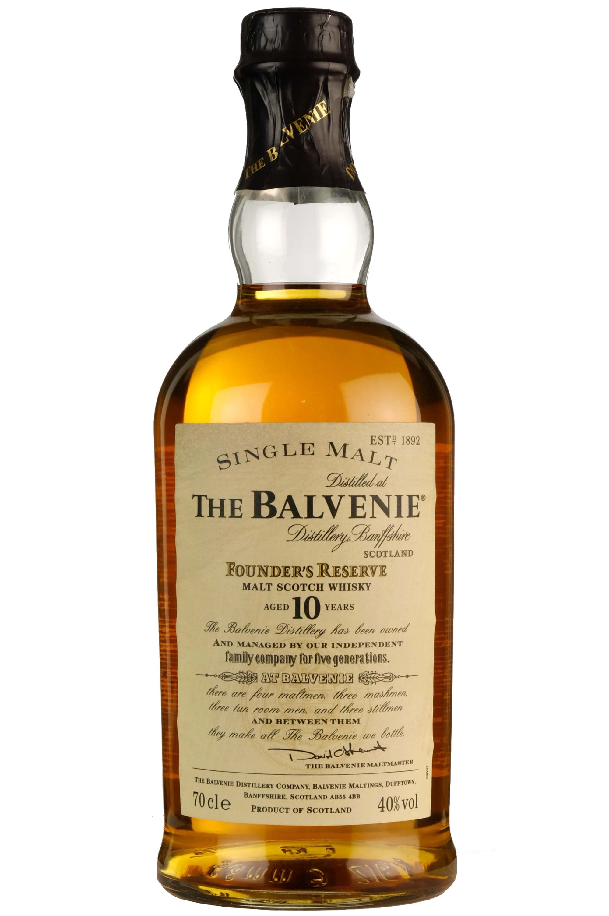 Balvenie 10 Year Old Founders Reserve Pre 2009