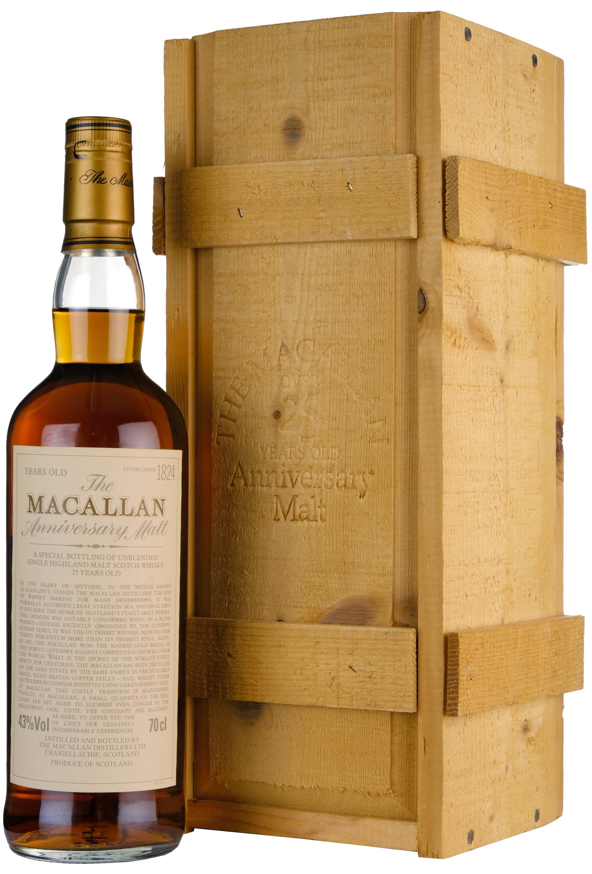 Macallan 25 Year Old Anniversary Malt