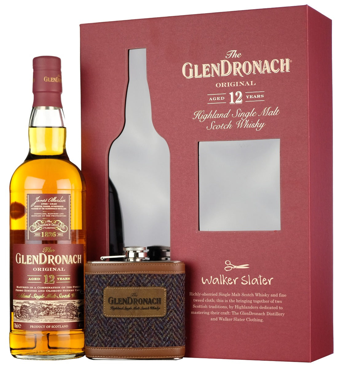 Glendronach 12 Year Old | Hip Flask Gift Pack