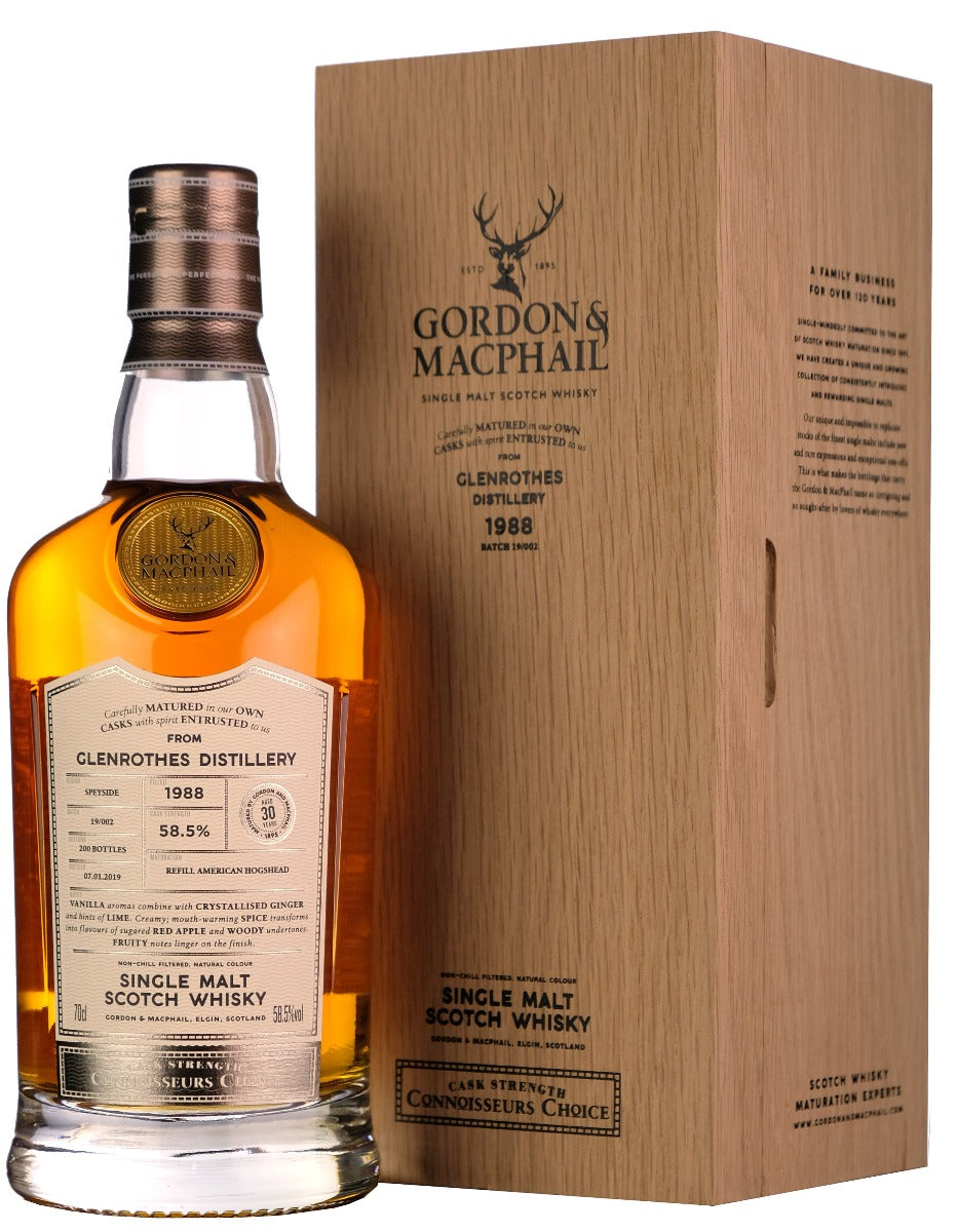 Glenrothes 1988-2019 | 30 Year Old Gordon & MacPhail Connoisseurs Choice Single Cask 16544