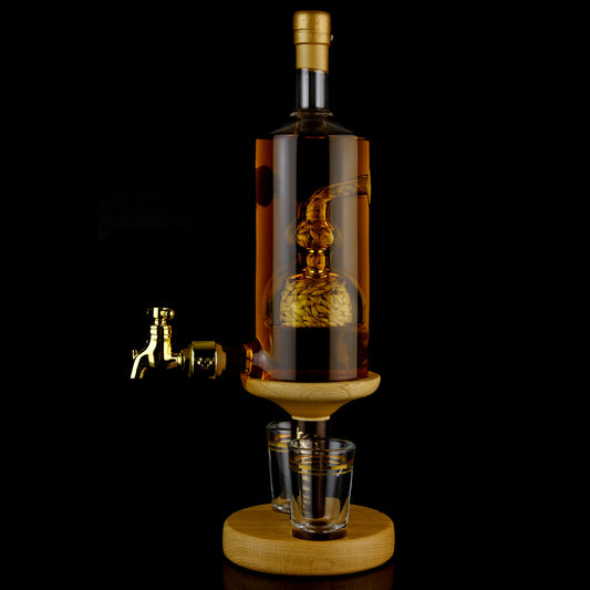 Barley Tap Single Malt Whisky Decanter With Glasses
