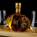 Whisky Barrel Decanter With Two Nosing Glasses