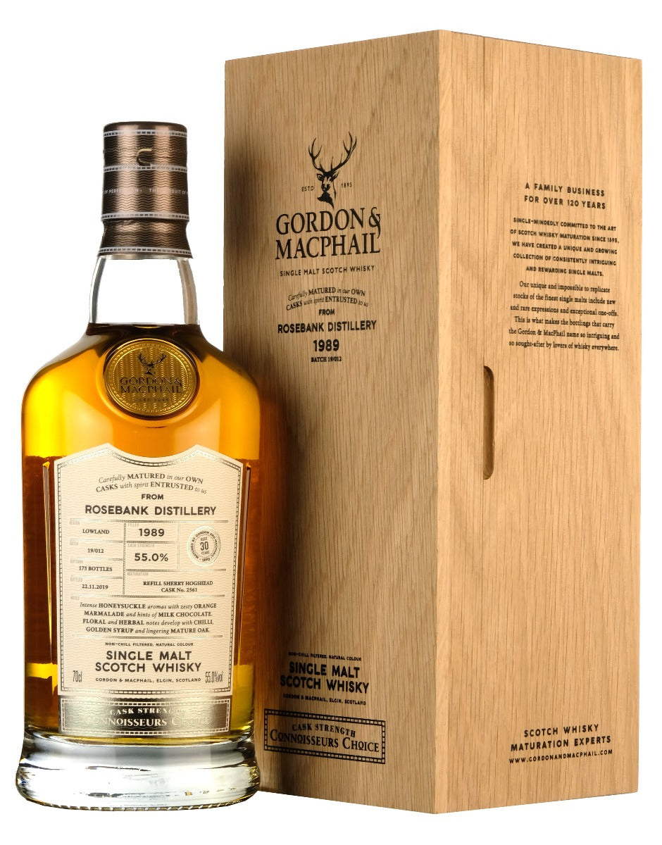 Rosebank 1989-2019 | 30 Year Old Gordon & MacPhail Connoisseurs Choice Single Cask 2561