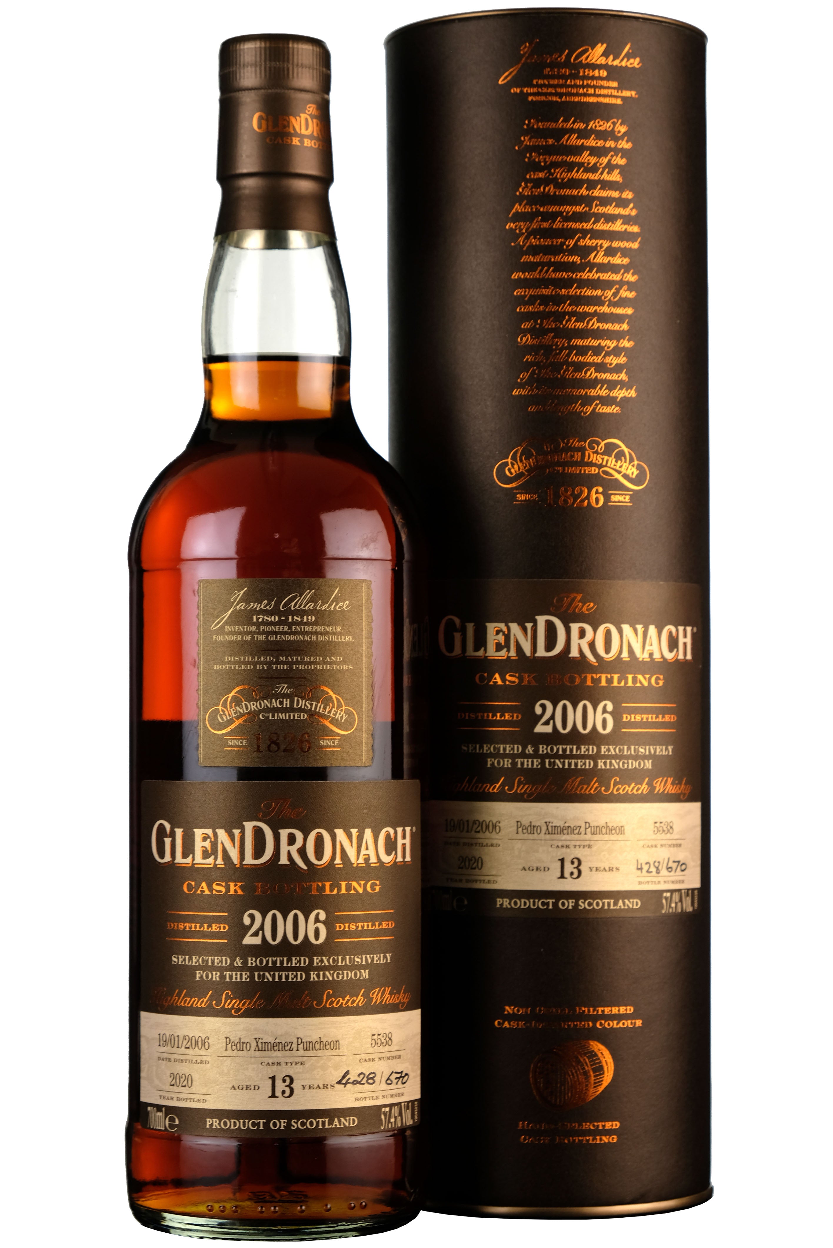 Glendronach 2006-2020 | 13 Year Old UK Exclusive Single Cask 5538