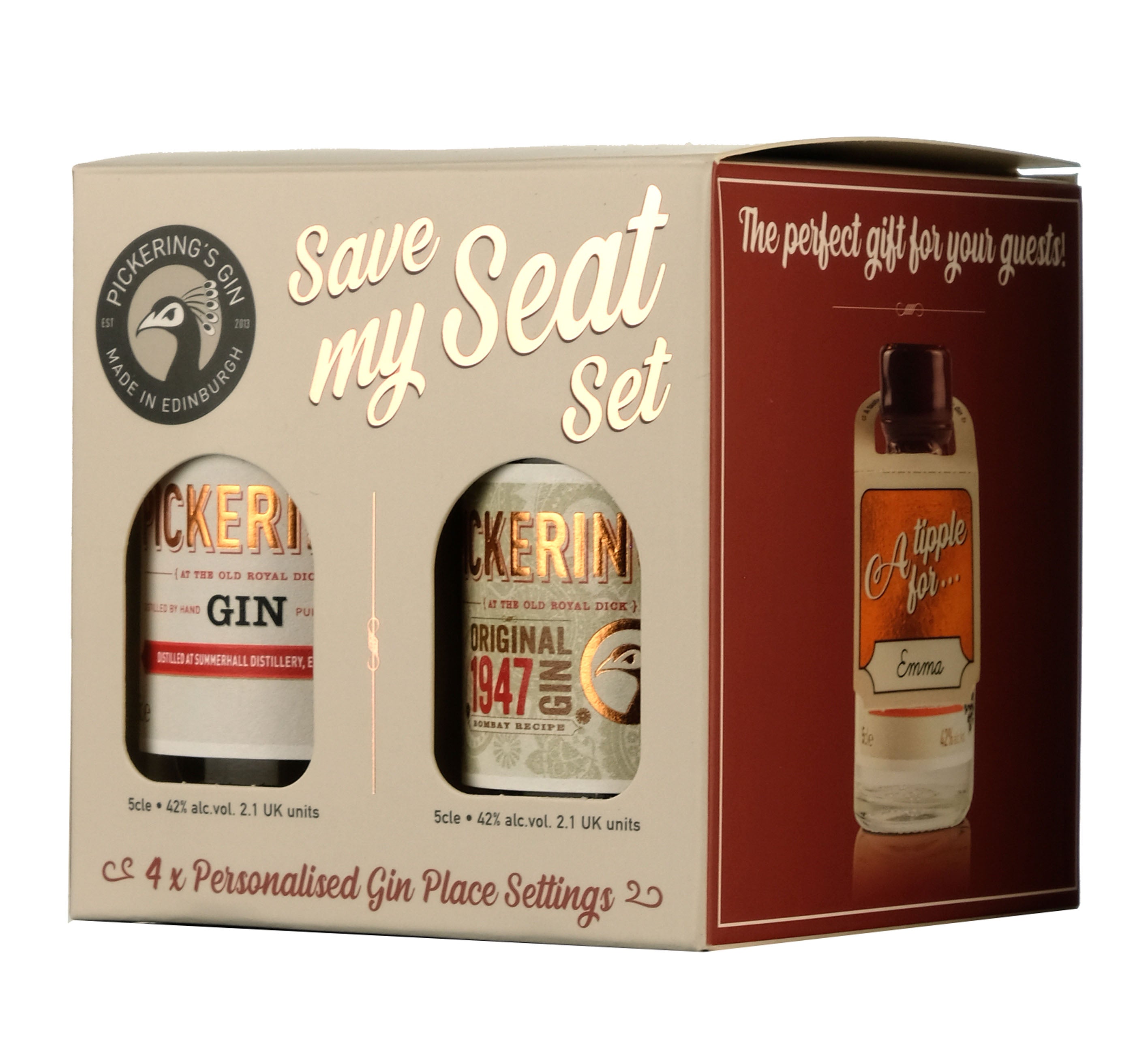 Pickering's Gin Save Me A Seat Gift Pack