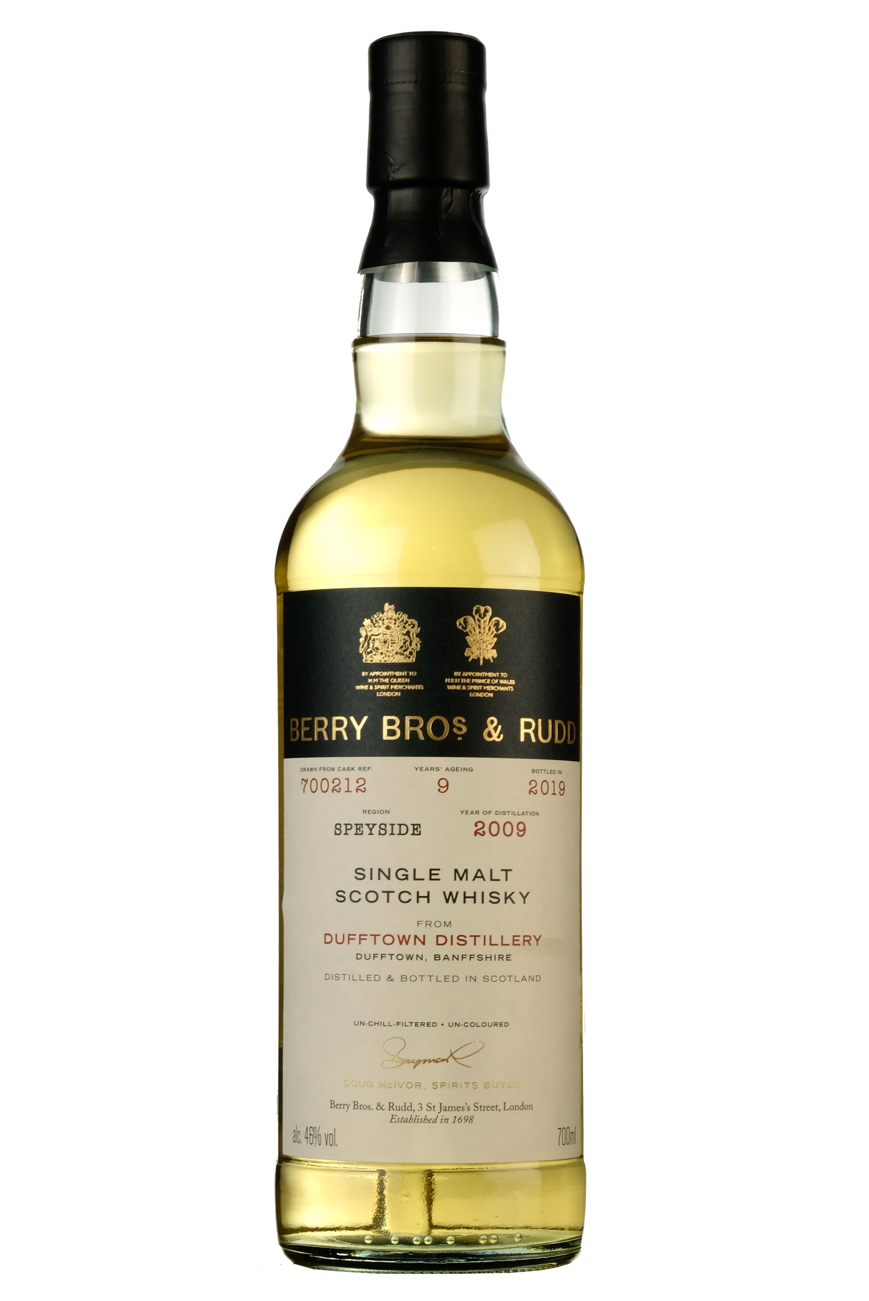 Dufftown 2009-2019 | 9 Year Old Berry Bros Single Cask 700212