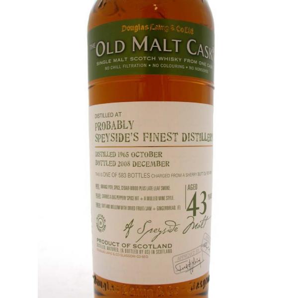 1965 Speysides Finest 43 Year Old
