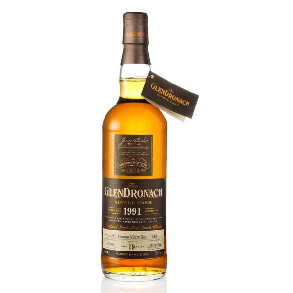 glendronach, 1991, 19, year, old, cask, number, 2406, batch, number, 5, oloroso, butt, speyside, single, malt, scotch, whisky, whiskey