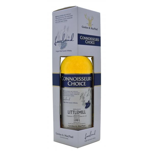 littlemill, 1991, connoisseurs, choice, bottled, 2010, gordon, and, macphail, lowland, single, malt, scotch, whisky, whiskey